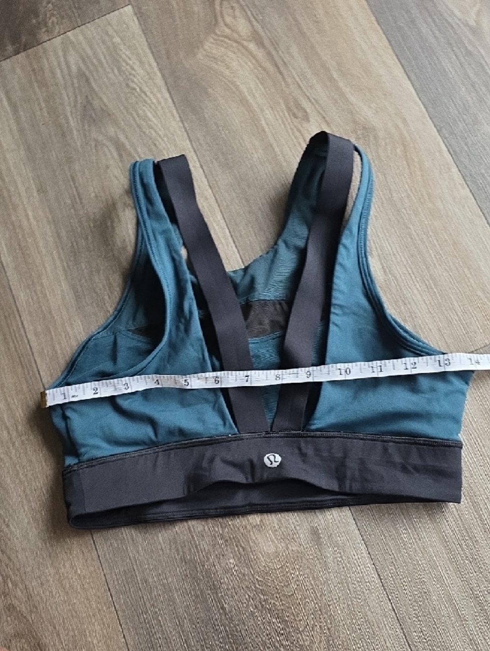 lululemon athletica Teal with Black Band Strappy Sports Bra - Picture 3 of 9